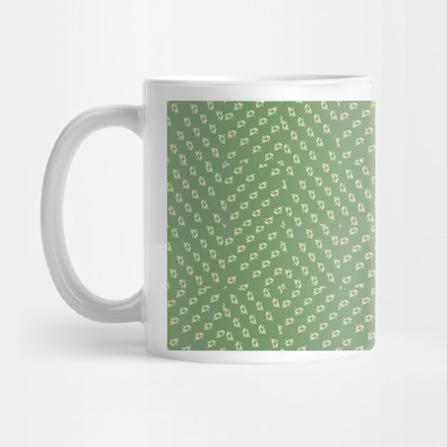 Canal flowers on pale green pattern by bywhacky